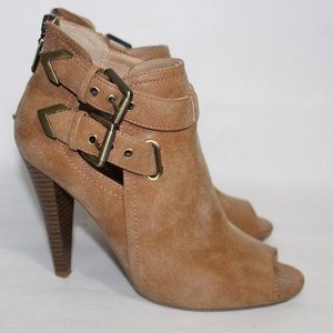 G by Guess Peep Toe Buckle Booties